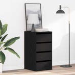 vidaXL Ladenkast met lade Zwart 40 x 41 x 76 cm Bewerkt hout, Kinderen en Baby's, Verzenden, Nieuw