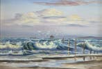 Europese school (XX) - Eternal Waves of Serenity, Antiek en Kunst, Kunst | Schilderijen | Klassiek