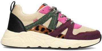 POSH by Poelman CAROCEL Dames Sneakers - Paars Met Zwart Com, Verzenden, Nieuw