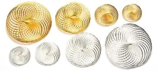 Draad Wielen Cirkels 1373-09 Goud 25 mm, Huis en Inrichting, Woonaccessoires | Kunstplanten en Kunstbloemen, Nieuw, Ophalen of Verzenden