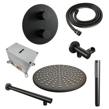 Brauer Black Carving Thermostatische Regendoucheset Inbouw -, Ophalen of Verzenden, Nieuw