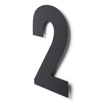 Deurbeslag | Huisnummer 2 | Intersteel | 30 cm, Verzenden, Nieuw