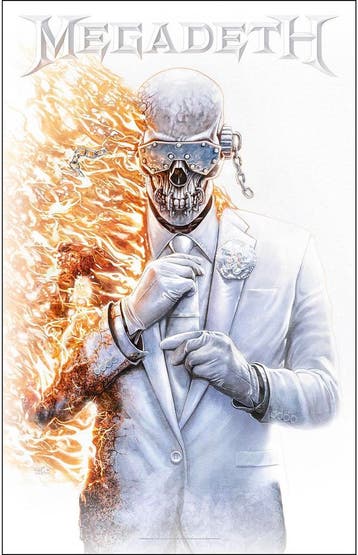Megadeth - Megadeth - Textielposter officiële  merchandise, Ophalen of Verzenden, Nieuw, Poster, Artwork of Schilderij