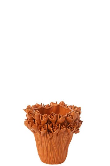 Vaas Ambrosia Keramiek Oranje Klein, Verzenden, Nieuw