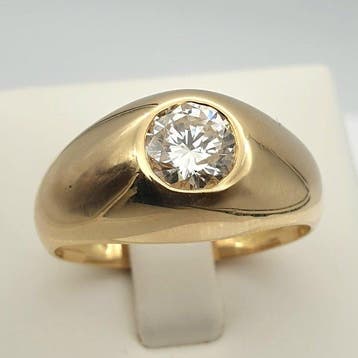 Ring - 18 karaat Geel goud Diamant (Natuurlijk), Nieuw
