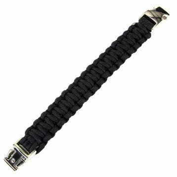 Paracord bracelet silver buckle K2139 8 inch, Sieraden, Tassen en Uiterlijk, Armbanden, Verzenden, Nieuw