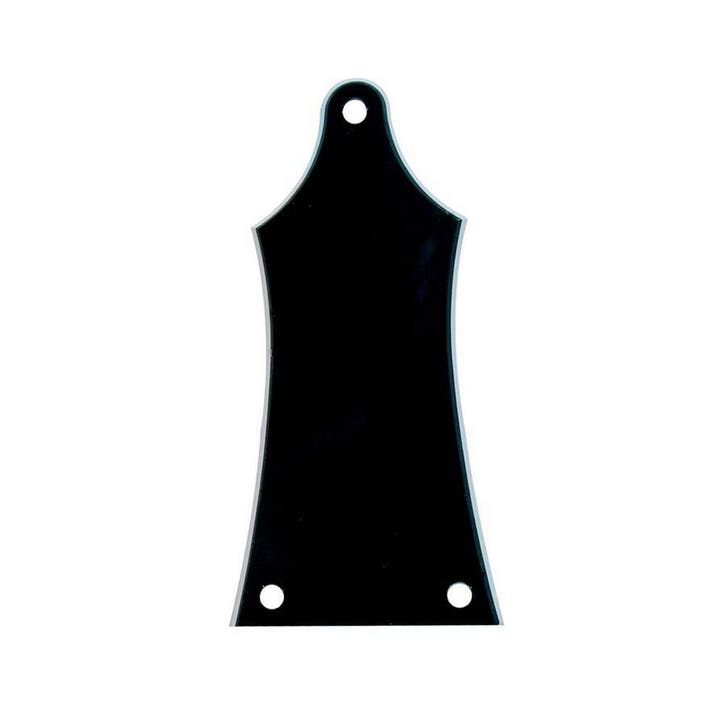 Boston LRC-30-B truss rod cover, black, 2 ply, black - white, Muziek en Instrumenten, Instrumenten | Onderdelen, Nieuw, Ophalen of Verzenden