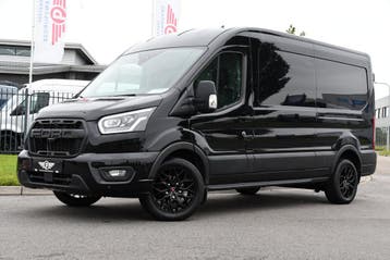 Ford Transit 350 2.0 TDCI L3H2 Black Edition, Automaat, Stof, Gebruikt, Euro 6