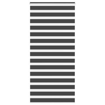 Zwart zebragordijn 100x200cm - Tweedekansje - OP=OP, Zwart, Zo goed als nieuw, Modern, 150 tot 200 cm
