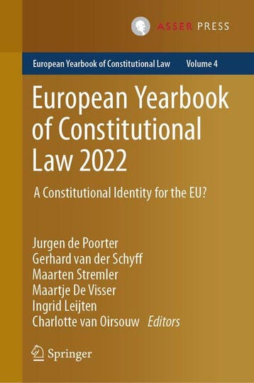 European Yearbook of Constitutional Law- European Yearbook, Verzenden, Gelezen, Jurgen de Poorter