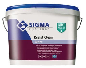 Sigma Resist Clean Matt - RAL 7021 - 5 liter, Overige kleuren, 5 tot 10 liter, Nieuw, Ophalen of Verzenden