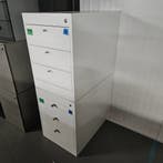 Wit houten 2-delig ladeblok met 6 lades - 124x50x80 cm, Huis en Inrichting, Kasten | Ladekasten, Ophalen of Verzenden, Nieuw