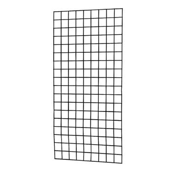 Gaaspaneel Zwart 90 x 180 cm - Maas 10 x 10 cm, Tuin en Terras, Verzenden, Nieuw, Hout