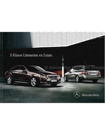 2012 MERCEDES BENZ E-KLASSE BROCHURE NEDERLANDS, Nieuw, Author