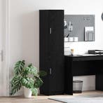 vidaXL buffetkast Zwart Eiken 35 x 39 x 168 cm, Minder dan 50 cm, Verzenden, Nieuw, Minder dan 100 cm