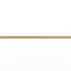 Gouden dunne gourmetschakel ketting, Ophalen of Verzenden, Gebruikt, Overige kleuren, Goud