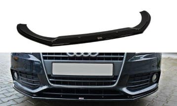 Voorspoiler Audi A4 B8 V.2 Glanzend Zwart, Ophalen of Verzenden, Nieuw