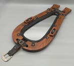 Spiegel - Hout, Messing, Leder - Western spiegel, Antiek en Kunst