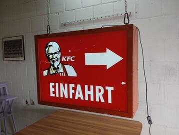 KFC - Inrit - Reclamebord - Aluminium