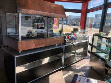 Houtskoolgrill | Saladette | | Koeltoonbank | uitgiftebalie, Ophalen of Verzenden, Nieuw in verpakking, Meubilair