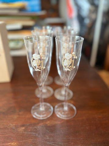 Champagne fluitje (6) - Glas - Calici Perrier Jouet
