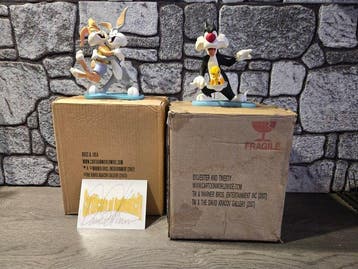 Tweety en Sylvester / Bugs and Lola Bunny - 2 Figurine -, Nieuw in verpakking
