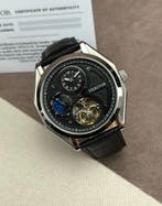 Heritor - Antoni Automatic Open Heart - Silver/Black/Black -, Sieraden, Tassen en Uiterlijk, Horloges | Heren, Nieuw