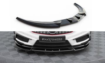 Voorspoiler V.3 Mercedes A45 AMG W176 Maxton Glans Zwart, Ophalen of Verzenden, Nieuw
