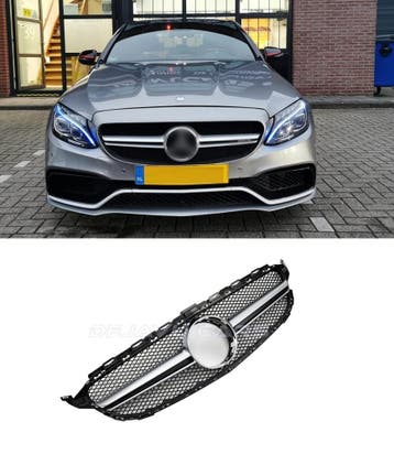C63 AMG Look Front Grill voor Mercedes Benz C-Klasse W205, Ophalen of Verzenden