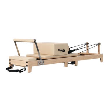Pilates Reformer Opvouwbaar | Wood Reformer Eikenhout, Verzenden, Nieuw, Yoga-accessoire