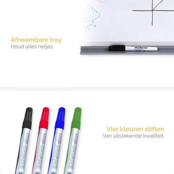 2dekans | Goliving Whiteboard met Stiften - 60 x 90 cm -, Ophalen of Verzenden, Nieuw in verpakking