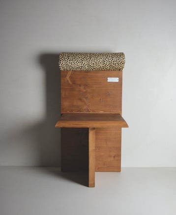 Studio Greca - Stoel - C26 - Hout, Vachettaleer - 25