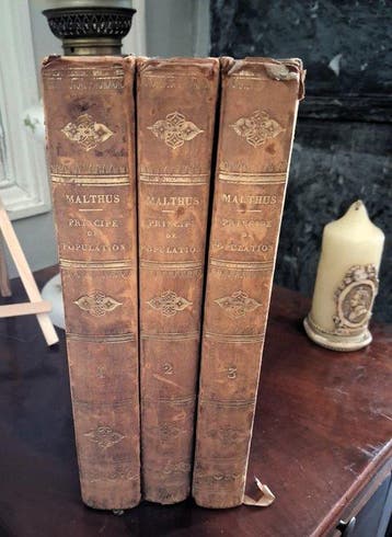 T. R. Malthus - Essai sur le principe de population - 1809, Antiek en Kunst
