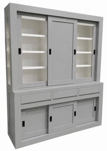 Buffetkast grijs Schagen 180cm dichte middendeur, Huis en Inrichting, Ophalen of Verzenden, Nieuw