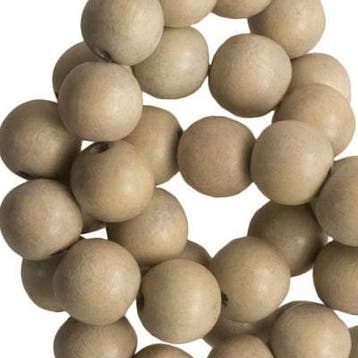 20 x Houten Kralen Vintage Nature Almond 8 mm, Hobby en Vrije tijd, Ophalen of Verzenden, Nieuw, Kraal