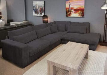 Hoekbank Terheijden - hoekbanken - Antraciet, Nieuw, 150 cm of meer, Stof, 250 tot 300 cm