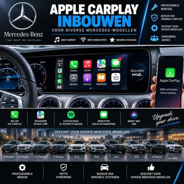 Apple CarPlay en Android Auto inbouw Mercedes, Auto diversen, Nieuw