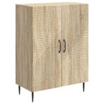 vidaXL Dressoir Sonoma Eiken 66 x 34,5 x 89,5 cm Bewerkt, Verzenden, Nieuw, Overige houtsoorten, Minder dan 50 cm