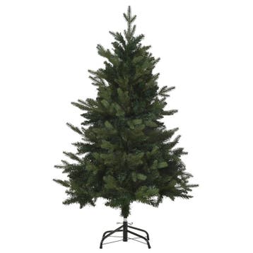 Kerstboom 1,2 M Kunstspar 657 Takken Metalen Voet PVC Groen