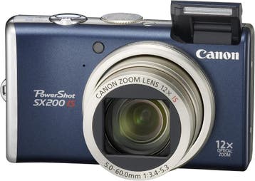 Canon PowerShot SX200 IS Digitale Compact Camera - Blauw (In, Verzenden, Zo goed als nieuw