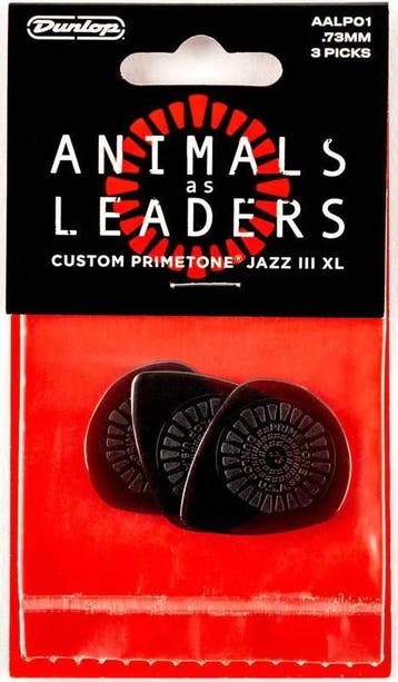 Jim Dunlop Primetone Jazz III XL Plectrum Animal as Leaders, Ophalen of Verzenden, Nieuw, Elektrische gitaar