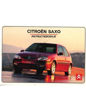 1999 CITROEN SAXO INSTRUCTIEBOEKJE NEDERLANDS, Auto diversen