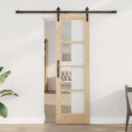 vidaXL Schuifdeur ORKDAL Naturel 61 x 198,5 cm, Doe-het-zelf en Verbouw, Verzenden, Nieuw