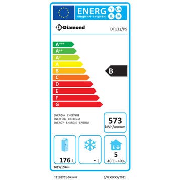 Diamond Koelwerkbank | 260L | 2 Deuren | -2°C/+8°C | Geventi, Ophalen of Verzenden, Nieuw