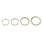 Sleutelring vlak 34 mm 10 st., Verzamelen, Sleutelhangers, Verzenden, Nieuw