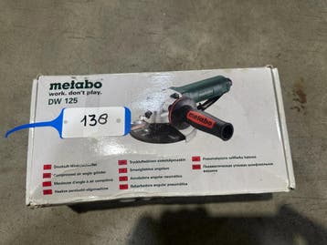 Metabo DW 125 Haakse persluchtslijpmachine nr. 138, Ophalen of Verzenden, Gebruikt