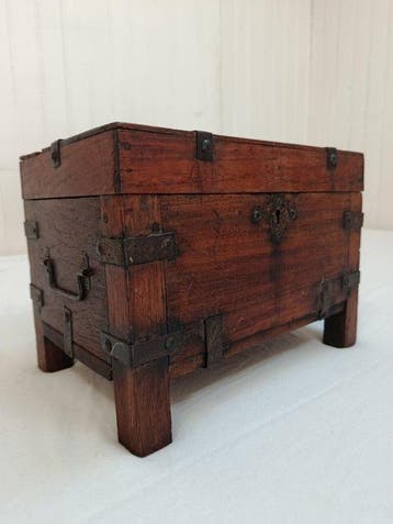Sterke borstspieren - Hout, ijzer - India - British India, Antiek en Kunst