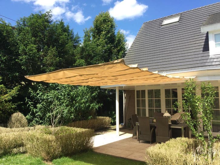 Harmonica wave sail uitverkoop:  CamoBob met hoge kortingen, Tuin en Terras, Schaduwdoeken, Nieuw, Verzenden