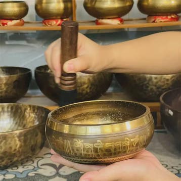 Tibetaanse Zangleiding Kom - Handgemaakte Bronzen Klankschaa, Verzenden, Nieuw