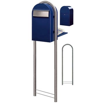 Brievenbus Bobi Grande B (back) - donkerblauw, Verzenden, Nieuw